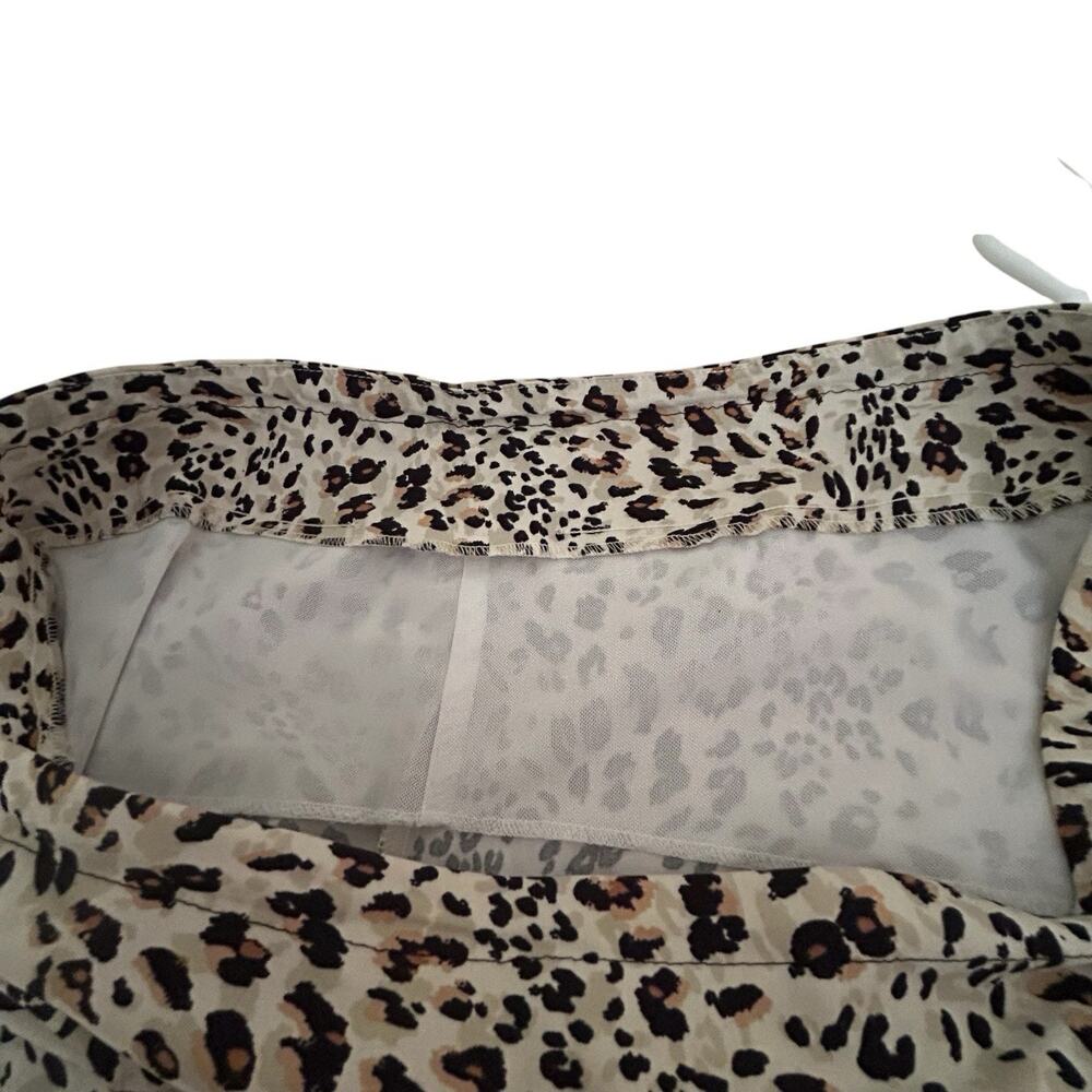 Lifestyle Attitude Cheetah Print Pants Leopard Animal Straight Ankle Leg Sz. 20W - Picture 10 of 12